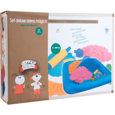 Set Sabbia Magica XL deqube - 1,5kg Multicolore 3-6 Anni Set Sabbia Magica XL deqube - 1,5kg Multicolore 3-6 Anni
