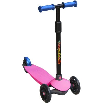 Deqube Monopattino Rosa a 3 Ruote con Luci LED - Scooter Deqube Monopattino Rosa a 3 Ruote con Luci LED - Scooter