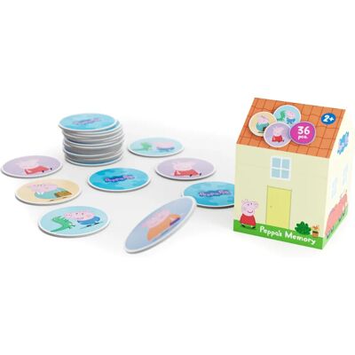 Peppa Pig Juego de Memoria en Madera - 36 Piezas Azul Peppa Pig Juego de Memoria en Madera - 36 Piezas Azul