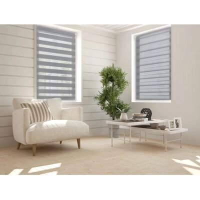 Purline Velindus - Tenda a rullo doppio notte e giorno - Grigio Purline Velindus - Tenda a rullo doppio notte e giorno - Grigio