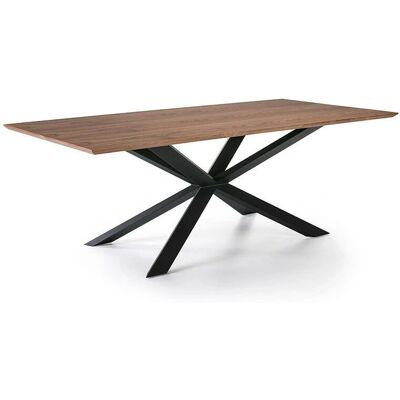 Momma Home Mesa de Comedor Rectangular en Nogal, Modelo Lousse - 200x100x76cm Momma Home Mesa de Comedor Rectangular en Nogal, Modelo Lousse - 200x100x76cm