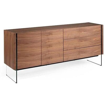 Momma Home Valeta Aparador Nogal MDF - 180x49x77cm Momma Home Valeta Aparador Nogal MDF - 180x49x77cm