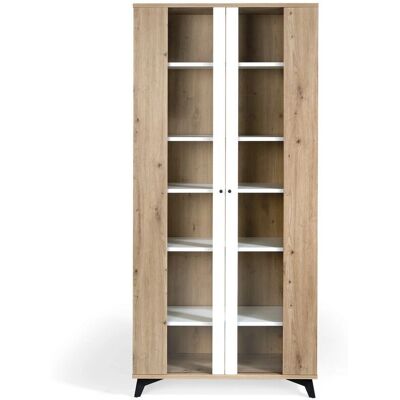 Vitrina Momma Home Roble Blanco Polar Vitrina Momma Home Roble Blanco Polar