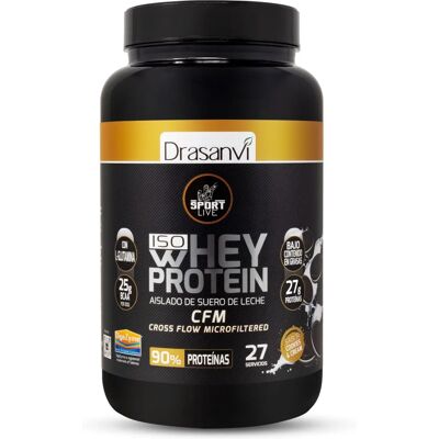 Drasanvi Marchio ISO Proteina del Siero di Latte Cookies & Cream 800 g Drasanvi Marchio ISO Proteina del Siero di Latte Cookies & Cream 800 g