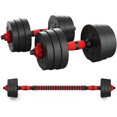 Conjunto de Mancuernas Ajustables FITNESS TECH 2 en 1 - 20kg Conjunto de Mancuernas Ajustables FITNESS TECH 2 en 1 - 20kg