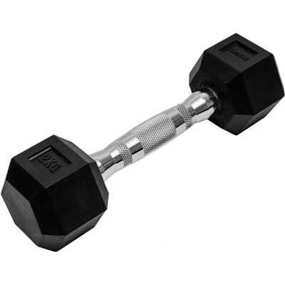 Conjunto de Mancuernas Hexagonales Fitness Tech - 25kg, 2 Unidades Conjunto de Mancuernas Hexagonales Fitness Tech - 25kg, 2 Unidades