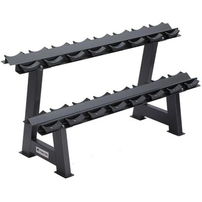 Estante para Mancuernas de 8 pares - Solución de almacenamiento Estante para Mancuernas de 8 pares - Solución de almacenamiento