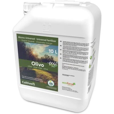 CULTIVERS Fertilizante Orgánico para Olivos - 10L Líquido Orgánico NPK 4-1-7 CULTIVERS Fertilizante Orgánico para Olivos - 10L Líquido Orgánico NPK 4-1-7