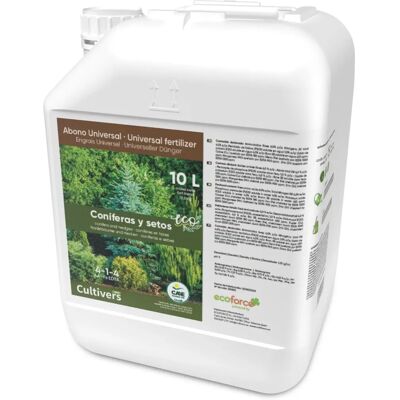 Fertilizante Orgánico CULTIVERS Coníferas 10L - Crecimiento de Plantas Fertilizante Orgánico CULTIVERS Coníferas 10L - Crecimiento de Plantas