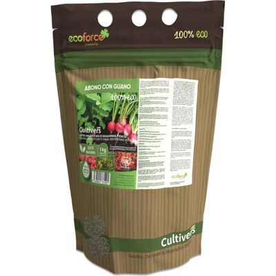 Cultivers Fertilisant Bio à base de Guano - 1kg pour Jardin et Verger - Publicité Cultivers Fertilisant Bio à base de Guano - 1kg pour Jardin et Verger - Publicité
