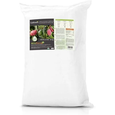 Fertilizante Orgánico CULTIVERS para Frutas Tropicales - 20kg Fertilizante Orgánico CULTIVERS para Frutas Tropicales - 20kg