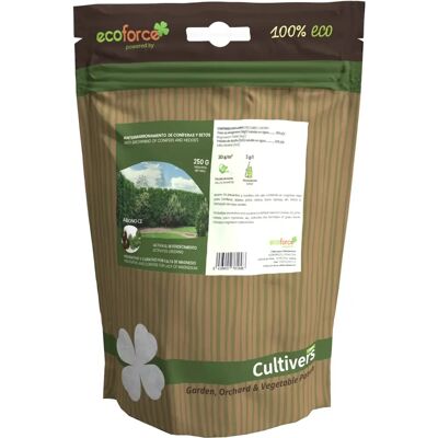 Engrais écologique CULTIVERS pour conifères et haies - 250 g - Publicité Engrais écologique CULTIVERS pour conifères et haies - 250 g - Publicité