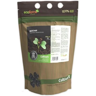 CULTIVERS Biochar 20 L - Régénérateur et Améliorant du Sol - Publicité CULTIVERS Biochar 20 L - Régénérateur et Améliorant du Sol - Publicité