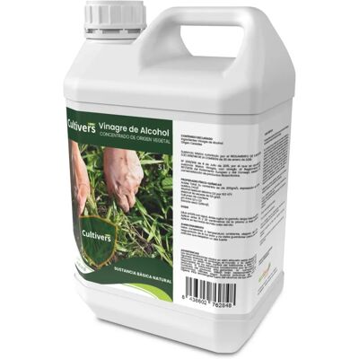 Cultivers Vinagre Natural 5L - Herbicida e Limpador de irrigação Cultivers Vinagre Natural 5L - Herbicida e Limpador de irrigação