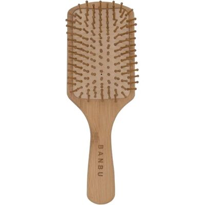 BANBU Bambus Quadratische Haarbürste - Natürliche Bambus- und Gummimaterialien BANBU Bambus Quadratische Haarbürste - Natürliche Bambus- und Gummimaterialien