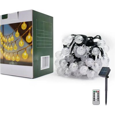 SOLMIRA - Luces solares LED para exterior - 9m - 50 LEDs SOLMIRA - Luces solares LED para exterior - 9m - 50 LEDs