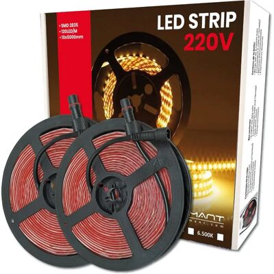ATOMANT SL 5m Ciepły Biały LED Taśma IP65 - Wodoodporna, Wytnij co 10cm ATOMANT SL 5m Ciepły Biały LED Taśma IP65 - Wodoodporna, Wytnij co 10cm