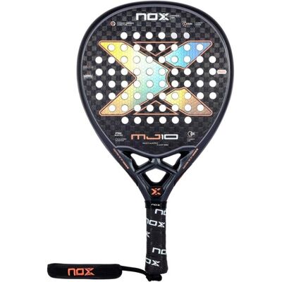 Nox Majo Sánchez Alayeto Gemelas Atomikas - Raquette de padel - Argent - Publicité Nox Majo Sánchez Alayeto Gemelas Atomikas - Raquette de padel - Argent - Publicité