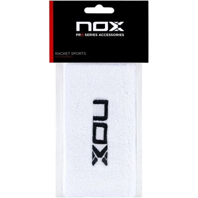 Nox Polsband - Stevige Zweetabsorberende Wit/Zwart Wristsbands Nox Polsband - Stevige Zweetabsorberende Wit/Zwart Wristsbands