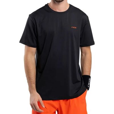 Nox Team Regular Polyester Black T-Shirt - Padel Nox Team Regular Polyester Black T-Shirt - Padel
