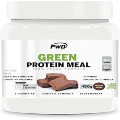 Pwd Green protein meal brownie - Vegan protein 450g Pwd Green protein meal brownie - Vegan protein 450g