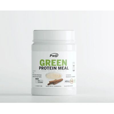 PWD Comida de Proteína Verde Crème Brûlée-Canela - 450 g PWD Comida de Proteína Verde Crème Brûlée-Canela - 450 g