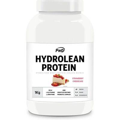 PWD Hydrolean Proteína Tarta de Queso de Fresa - Polvo PWD Hydrolean Proteína Tarta de Queso de Fresa - Polvo