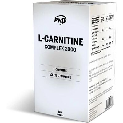 Pwd Complejo L-Carnitina 2000 - Apoyo a la quema de grasa y energía Pwd Complejo L-Carnitina 2000 - Apoyo a la quema de grasa y energía