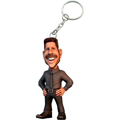 Minix Cholo Simeone Atletico Madrid Schlüsselanhänger - 7cm Orange Minix Cholo Simeone Atletico Madrid Schlüsselanhänger - 7cm Orange