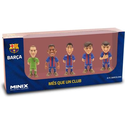 FC Barcelona Minix Action Figures - 5pk White FC Barcelona Minix Action Figures - 5pk White