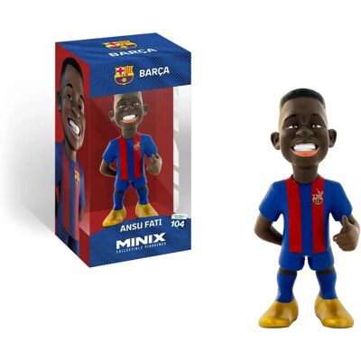Figurine Minix Ansu Fati FC Barcelone - 12cm - Publicité Figurine Minix Ansu Fati FC Barcelone - 12cm - Publicité