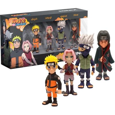 Minix Naruto Shippuden Figuren - Pack 4 - Sammelfiguren Minix Naruto Shippuden Figuren - Pack 4 - Sammelfiguren
