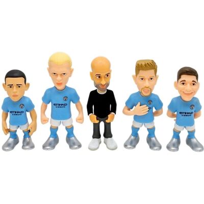 Minix Étoiles du Football Manchester City - Pack de 5 - 7cm Minix Étoiles du Football Manchester City - Pack de 5 - 7cm