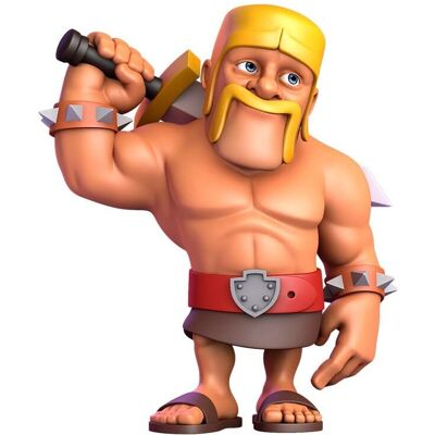 Figurine Clash of Clans Barbarian Minix - 12cm - Publicité Figurine Clash of Clans Barbarian Minix - 12cm - Publicité