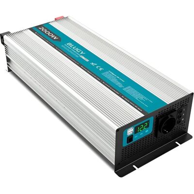 Inversor Blugy - 12V 2000W Onda Sinusoidal Pura - Confiable y Eficiente Inversor Blugy - 12V 2000W Onda Sinusoidal Pura - Confiable y Eficiente