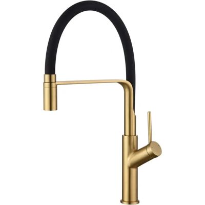 Robinet de Cuisine Or Brossé Imex - Bec Haut, Durable, Garantie 5 Ans - Publicité Robinet de Cuisine Or Brossé Imex - Bec Haut, Durable, Garantie 5 Ans - Publicité