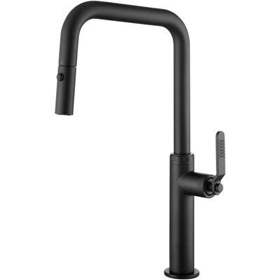 Robinet de cuisine Niza noir mat - Diffuseur double jet - Bec haut - Publicité Robinet de cuisine Niza noir mat - Diffuseur double jet - Bec haut - Publicité