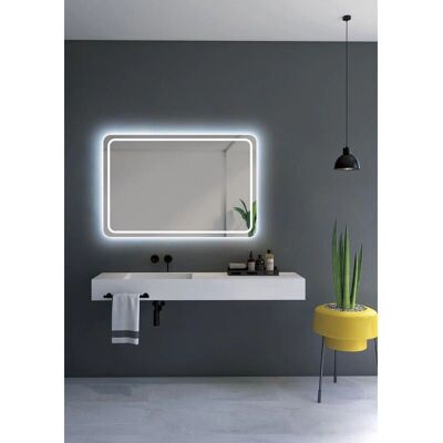 MICE COLLECTION - Espejo rectangular LED para baño - Antivaho, 80x80cm MICE COLLECTION - Espejo rectangular LED para baño - Antivaho, 80x80cm