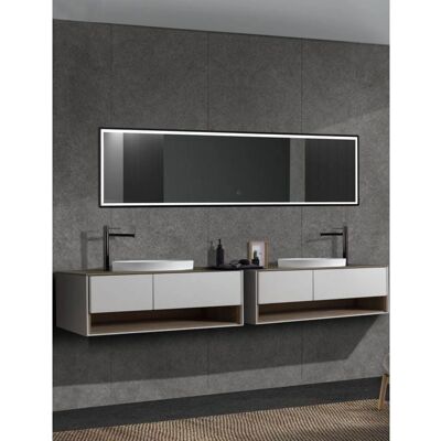 MICE COLLECTION Mice - Espejo rectangular, luz frontal, sensor, antivaho - 40x160cm MICE COLLECTION Mice - Espejo rectangular, luz frontal, sensor, antivaho - 40x160cm