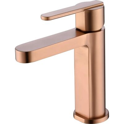 Robinet de salle de bain Mice or rose avec cartouche en céramique, corps en laiton, finition PVD - Publicité Robinet de salle de bain Mice or rose avec cartouche en céramique, corps en laiton, finition PVD - Publicité