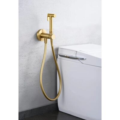 Mice Robinet Monocommande pour Bidet - Encastré - Or Brossé - Publicité Mice Robinet Monocommande pour Bidet - Encastré - Or Brossé - Publicité