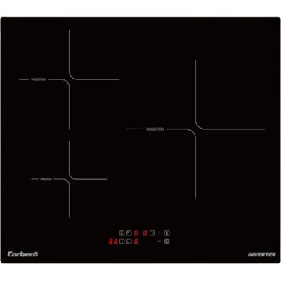 Placa de Indução Corbero CCIM3362 - 3 Zonas, Preto, 60cm Placa de Indução Corbero CCIM3362 - 3 Zonas, Preto, 60cm
