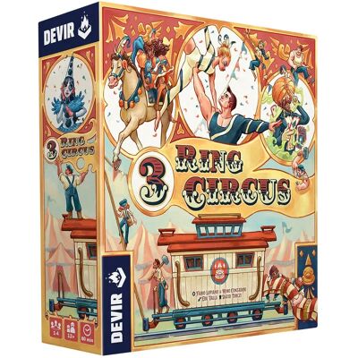 Devir 3 Ring Circus Jogo de Estratégia - Para 1-4 Jogadores Devir 3 Ring Circus Jogo de Estratégia - Para 1-4 Jogadores
