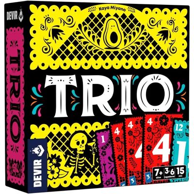 Jeu de Cartes Devir - Trio - 3-6 Joueurs - 15 Min - 7+ Ans Jeu de Cartes Devir - Trio - 3-6 Joueurs - 15 Min - 7+ Ans