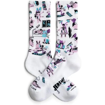 Chaussettes sport Jimmy Lion Jethro Pattern - Unisexe - Publicité Chaussettes sport Jimmy Lion Jethro Pattern - Unisexe - Publicité