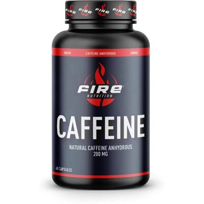 Fire Nutrition Cápsulas de Cafeína 200 mg - Suplemento Dietético Fire Nutrition Cápsulas de Cafeína 200 mg - Suplemento Dietético