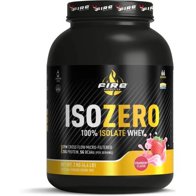 Fire Nutrition Isozero CFM 100% Isolate Strawberry - Suplemento de proteína Fire Nutrition Isozero CFM 100% Isolate Strawberry - Suplemento de proteína