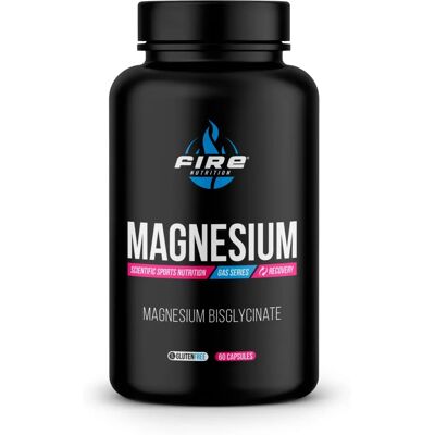 Fire Nutrition Magnesium 60Kapseln - Nahrungsergänzung für Blutzucker & Muskelentspannung Fire Nutrition Magnesium 60Kapseln - Nahrungsergänzung für Blutzucker & Muskelentspannung