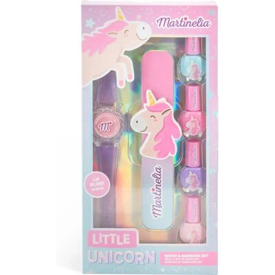 Conjunto de Relógio e Manicure Unicórnio Rosa - Martinelia Conjunto de Relógio e Manicure Unicórnio Rosa - Martinelia