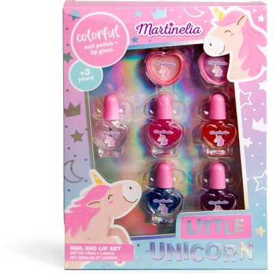 Ensemble Ongles et Lèvres Little Unicorn de Martinelia Ensemble Ongles et Lèvres Little Unicorn de Martinelia
